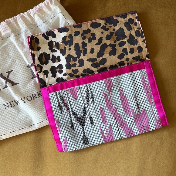 Animal print metal mesh Felix Rey Clutch - Picture 2 of 4